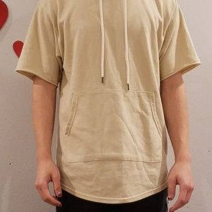 Beige hoodie shirt